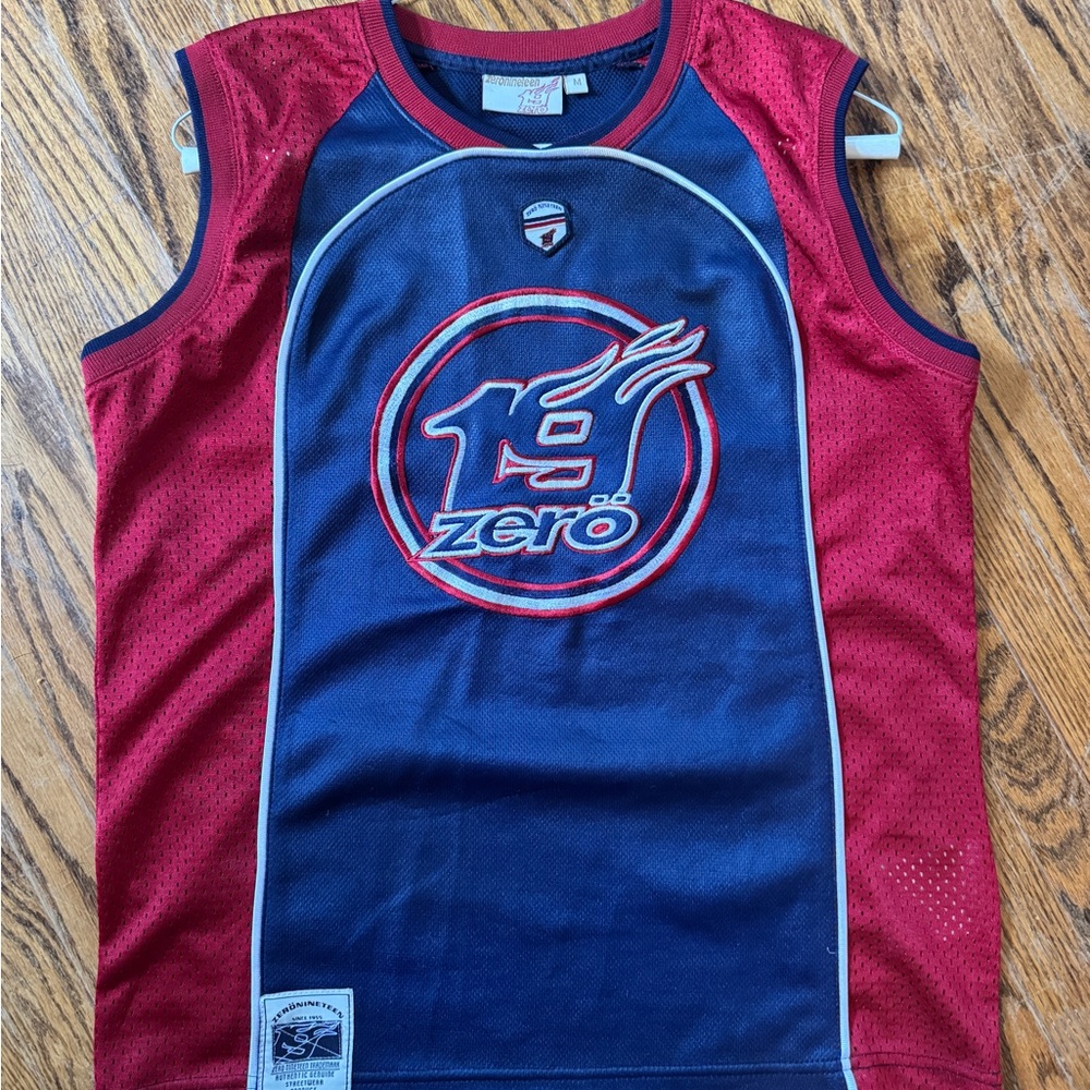 Vintage 19 Zero Sleeveless Red and Blue basketball baby Tank - size S/M